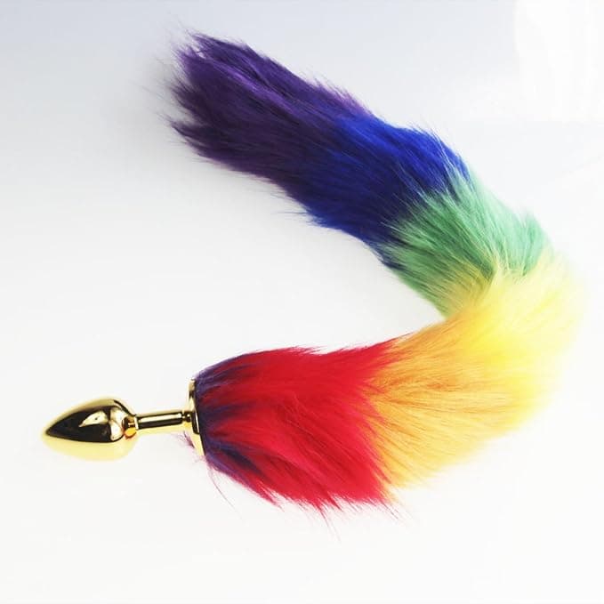 Plug anal anal Rainbow Fox – masturbateur Anal avec queue de renard, gode confortable, fourrure pour débutant, jouet sexuel pour chien, jeu de Machine sexuelle pour femmes