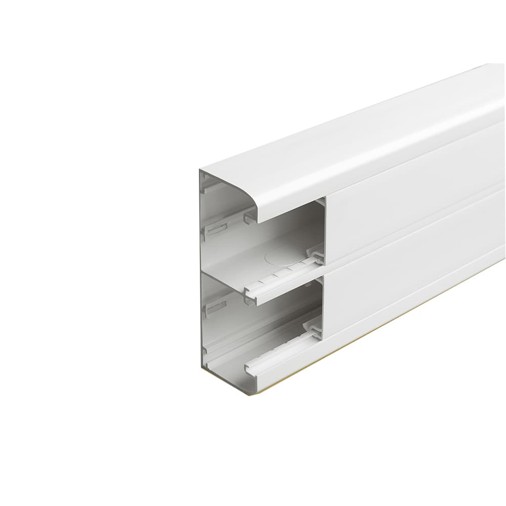 Goulotte 1 compartiment 50x105mm DLP monobloc - blanc