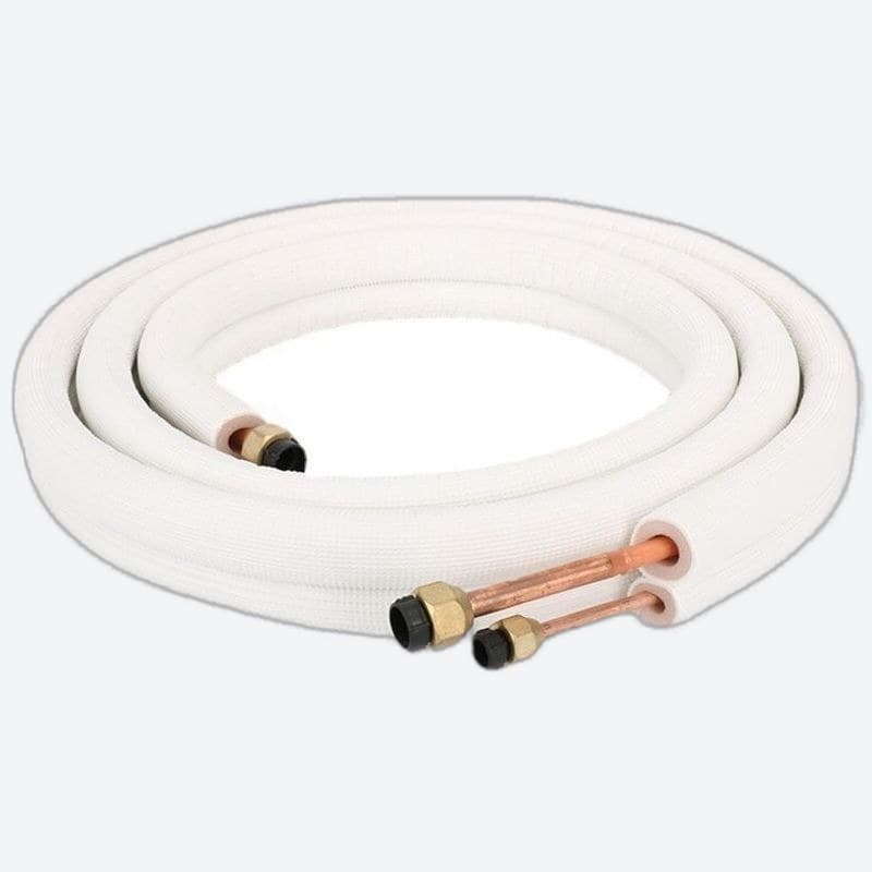 liaison frigorifique pré-isolée de diamètre 1/4" - 1/2" d'une longueur de 20 m