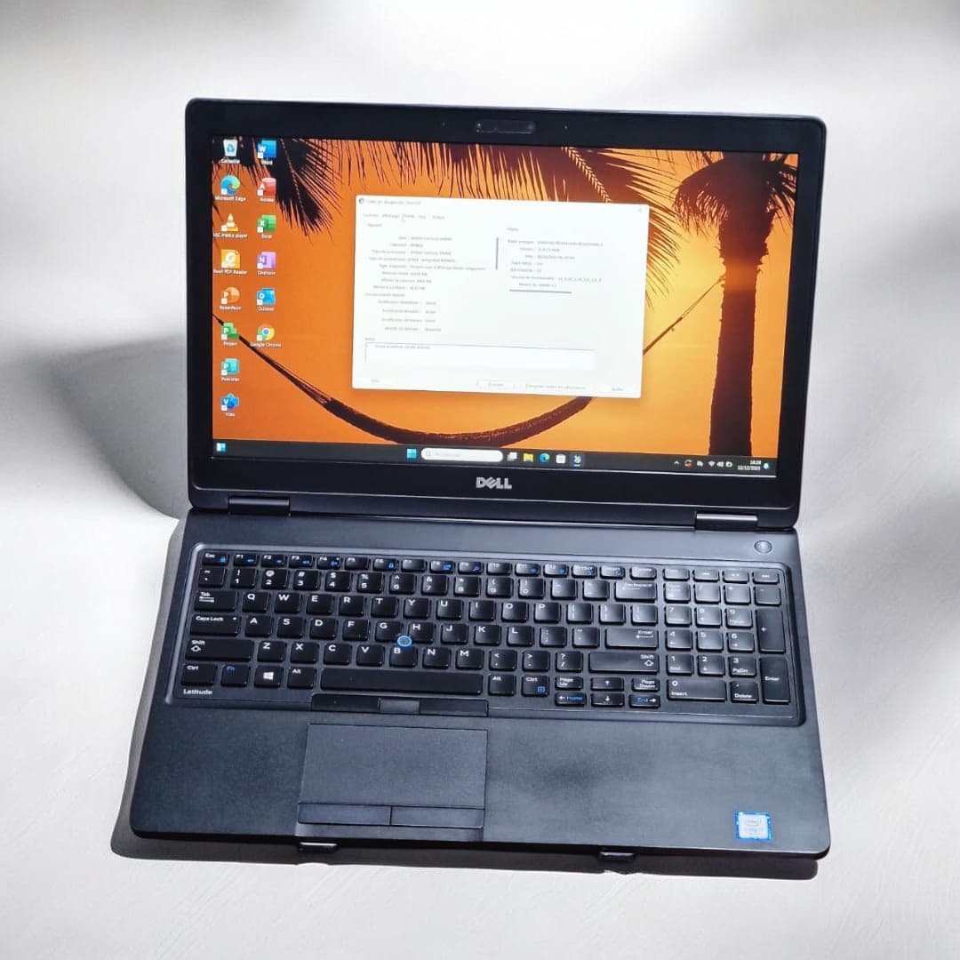 Ordinateur Portable DELL 3520/5580 – Core i5 7ᵉ Génération | Écran Tactile 15,6” | 8 Go RAM | SSD 256 Go | NVIDIA 2 Go